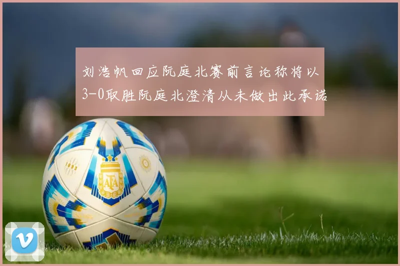 刘浩帆回应阮庭北赛前言论称将以3-0取胜阮庭北澄清从未做出此承诺